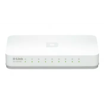 D-Link GO-SW-8E/E Διακόπτης δικτύου Unmanaged Fast Ethernet (10/100) Λευκός
