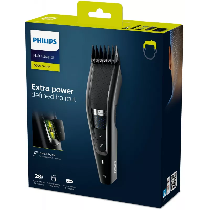 Philips Σειρά 5000 Κουρευτική μηχανή HC5632/15, πλενόμενη