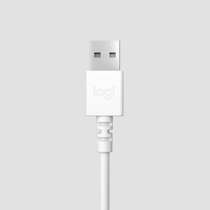 LOGITECH Ακουστικά – H390 – USB-A – Κρεμ λευκό