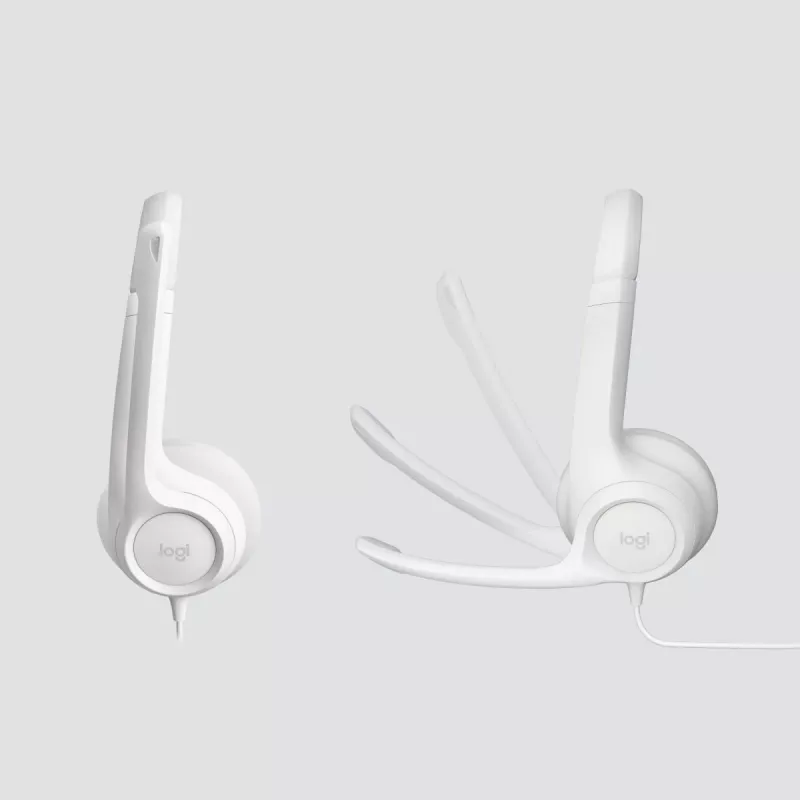 LOGITECH Ακουστικά – H390 – USB-A – Κρεμ λευκό