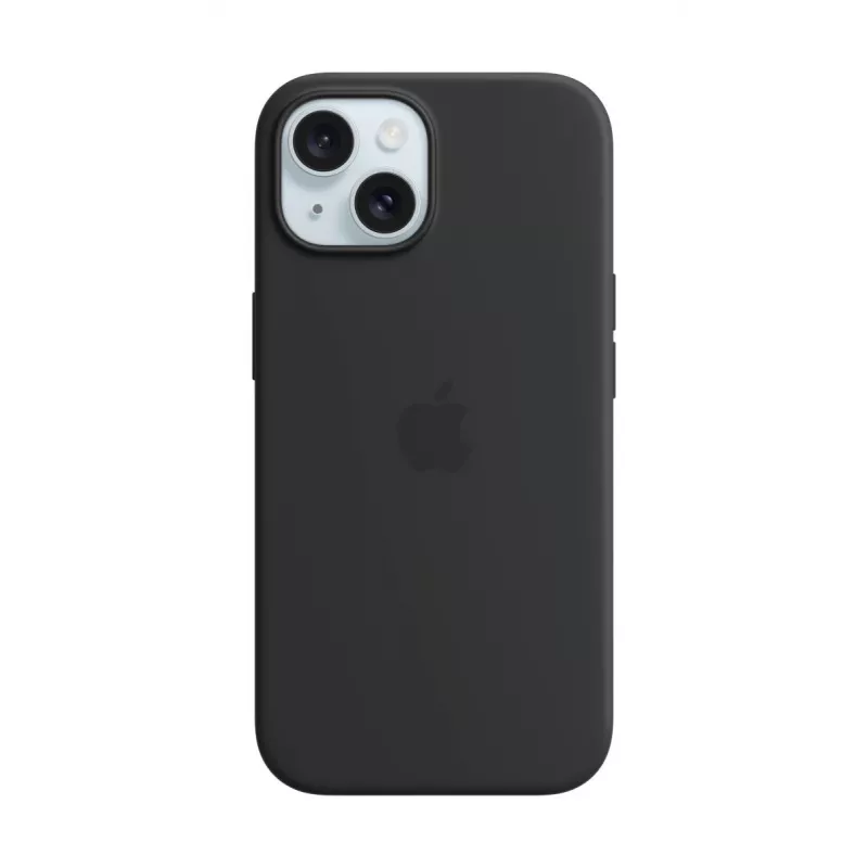 APPLE iPhone 15 – Θήκη σιλικόνης με MagSafe – Μαύρο