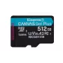 Kingston Technology 512GB microSDXC Canvas Go Plus Gen4 200R A2 U3 Ατομική συσκευασία χωρίς ADP