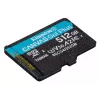 Kingston Technology 512GB microSDXC Canvas Go Plus Gen4 200R A2 U3 Ατομική συσκευασία χωρίς ADP