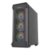 GENESIS Irid 505 ARGB Midi Tower Μαύρο, Διαφανές