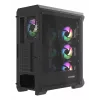 GENESIS Irid 505 ARGB Midi Tower Μαύρο, Διαφανές