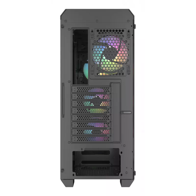 GENESIS Irid 505 ARGB Midi Tower Μαύρο, Διαφανές