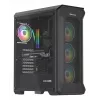 GENESIS Irid 505 ARGB Midi Tower Μαύρο, Διαφανές