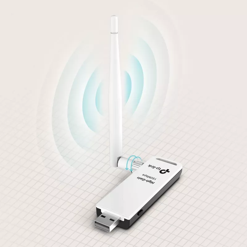 Κάρτα δικτύου TP-Link TL-WN722N, WLAN 150 Mbit/s, USB, Wi-Fi 4, 2,4 GHz