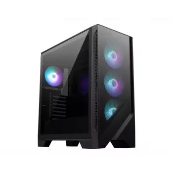 MSI MAG FORGE 321R AIRFLOW Κουτί υπολογιστή Midi Tower Μαύρο, Διαφανές