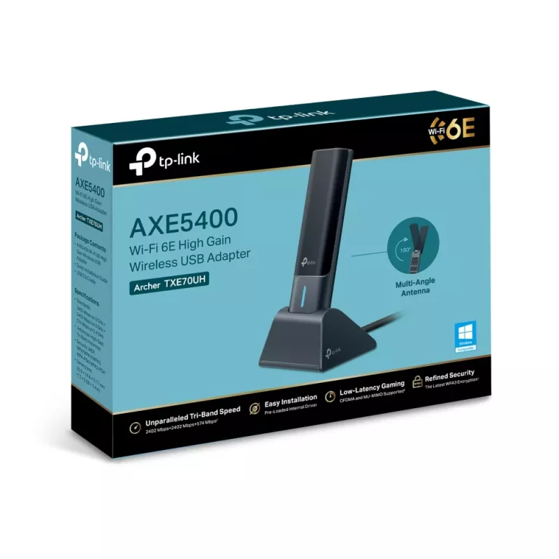 TP-Link Archer AXE5400 Wi-Fi 6E High-Gain ασύρματος προσαρμογέας USB