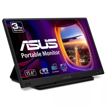 Φορητή οθόνη ASUS ZenScreen MB166C 15,6 ίντσες Full HD IPS LED 1920x1080, 250 cd/m², 5 ms, τροφοδοσία USB-C