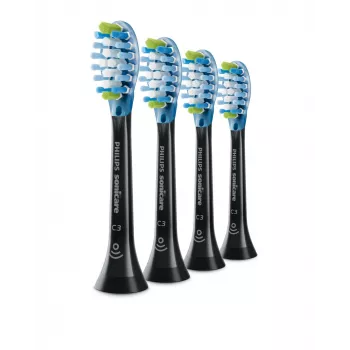 Philips C3 Premium Plaque Defence HX9044/33 4x Μαύρο Κεφαλές ηχητικής οδοντόβουρτσας