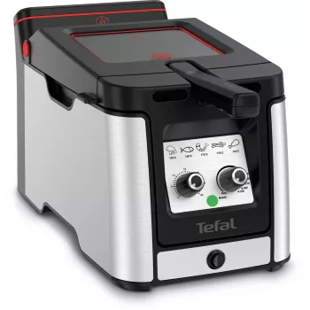 Tefal Clear Duo FR600D10 φριτέζα, 3,5 l, 2000 W, ανοξείδωτο ατσάλι/μαύρο