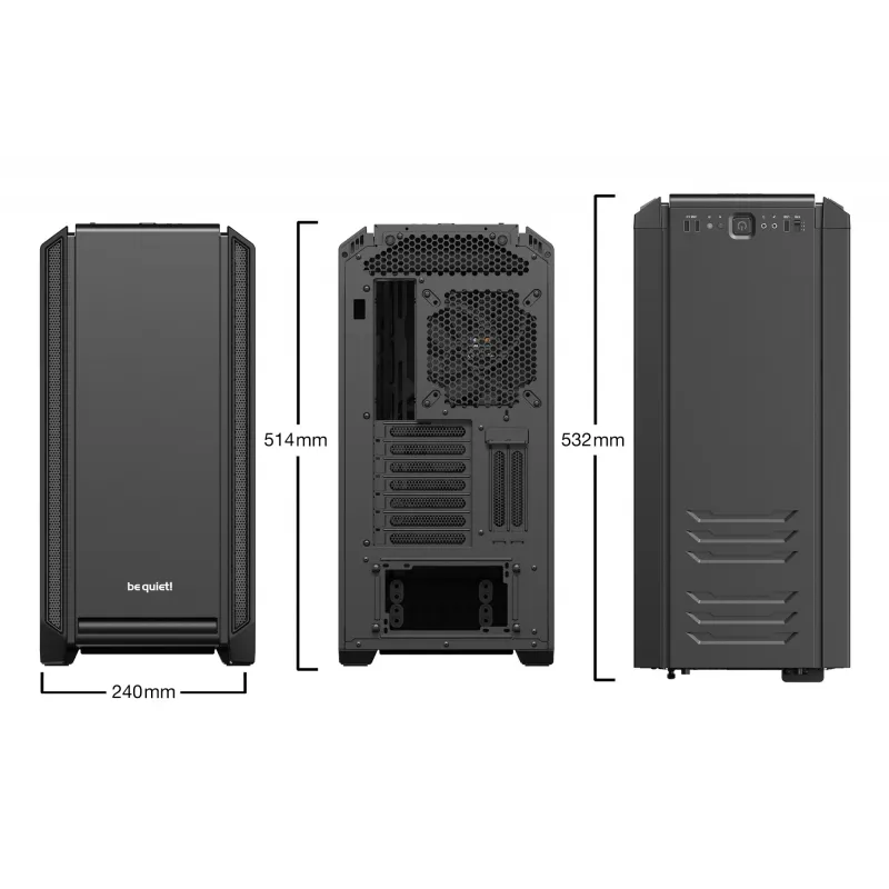Κουτί υπολογιστή be quiet! Silent Base 601 Midi Tower Μαύρο