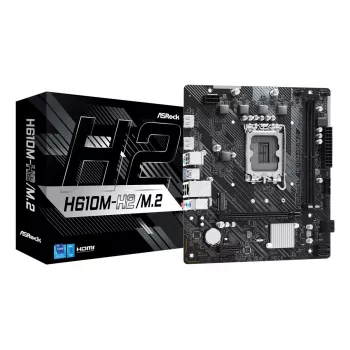ASRock H610M-H2/M.2 μητρική πλακέτα, LGA1700, Intel H610, 2x DDR4, 2x HDMI, micro ATX