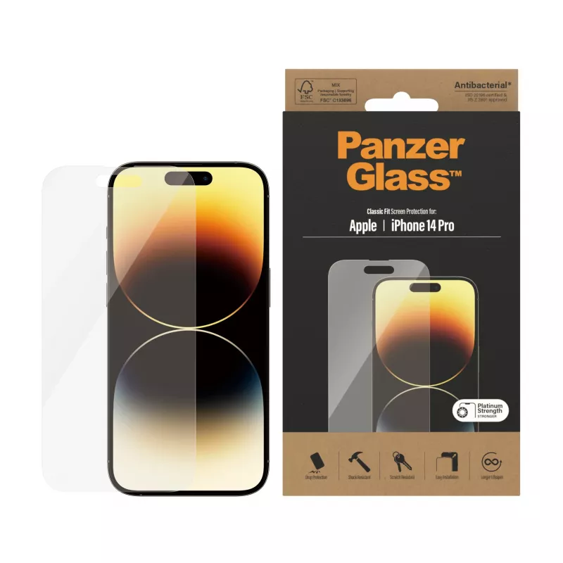 PanzerGlass μεμβράνη προστασίας οθόνης για Apple iPhone 14 Pro Classic Fit