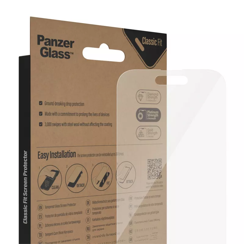 PanzerGlass μεμβράνη προστασίας οθόνης για Apple iPhone 14 Pro Classic Fit
