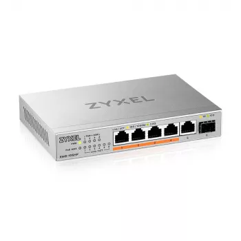 Zyxel XMG-105HP Unmanaged 2.5G Ethernet (100/1000/2500) Power over Ethernet (PoE) ασημί