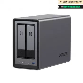 Ugreen NASync DXP2800 σύστημα NAS 2-Bay συμπαγές Intel® N N100 8 GB DDR5 0 TB UGOS Pro μαύρο