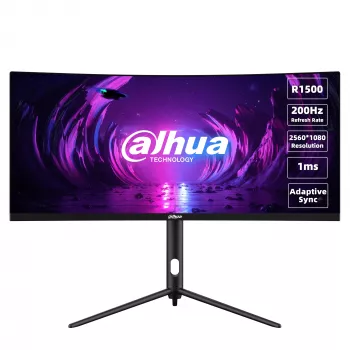 Dahua Technology LM30-E330CA Οθόνη υπολογιστή 76,2 cm (30 ίντσες) 2560 x 1080 Pixel UltraWide Full HD LCD Μαύρο, Κόκκινο