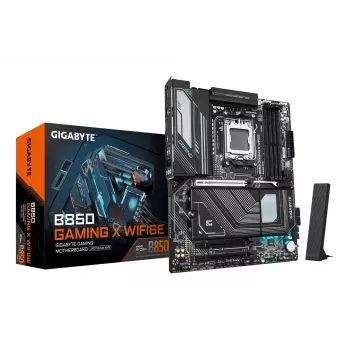 GIGABYTE B850 GAMING X WIFI6E Μητρική πλακέτα - AMD Ryzen 9000 Series CPUs, 12+2+2 Phasen Digital VRM, bis zu 8200MHz DDR5 (OC), 1xPCIe 5.0 + 2xPCIe 4.0 M.2, 2.5LAN, WIFI 6E, USB 3.2 Gen 2x2