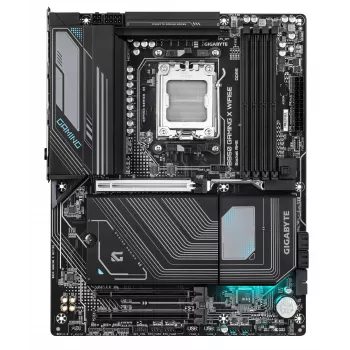 GIGABYTE B850 GAMING X WIFI6E Μητρική πλακέτα - AMD Ryzen 9000 Series CPUs, 12+2+2 Phasen Digital VRM, bis zu 8200MHz DDR5 (OC), 1xPCIe 5.0 + 2xPCIe 4.0 M.2, 2.5LAN, WIFI 6E, USB 3.2 Gen 2x2