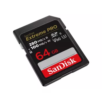 WESTERN DIGITAL SanDisk PRO 64GB V60 UHS-II κάρτες SD 280/100MB/s V60 C10 UHS-II