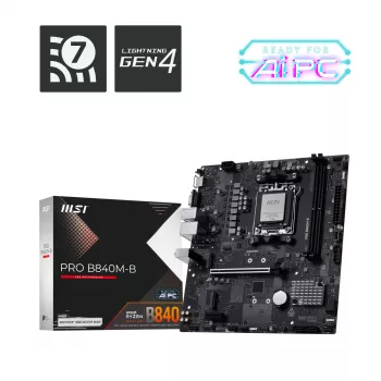 MSI PRO B840M-B Μητρική κάρτα AMD B840 Socket AM5 micro ATX