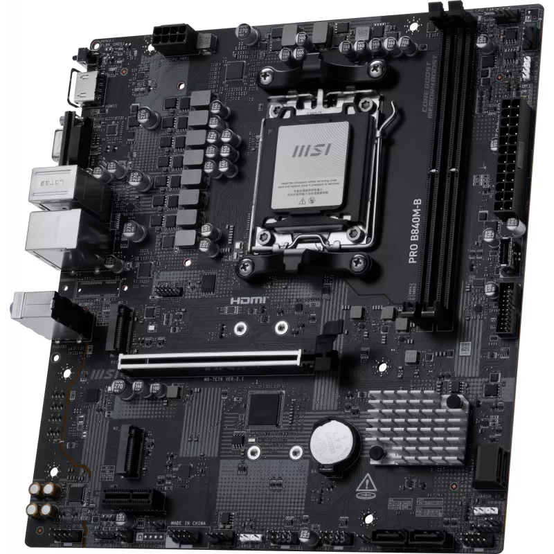 MSI PRO B840M-B Μητρική κάρτα AMD B840 Socket AM5 micro ATX