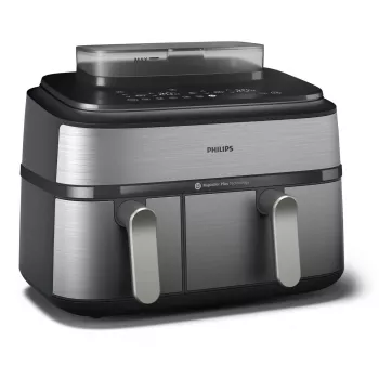 Philips 5000 series NA555/00 Φριτέζα διπλή 9 L ανεξάρτητη 2750 W φριτέζα αέρα ασημί