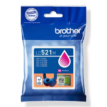 Brother LC521M Original Μελανοδοχείο – Magenta