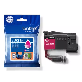 Brother LC521M Original Μελανοδοχείο – Magenta