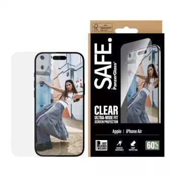 PanzerGlass SAFE. by ® Μεμβράνη προστασίας οθόνης iPhone Air | Ultra-Wide Fit με EasyAligner