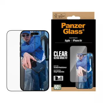 PanzerGlass ® Μεμβράνη προστασίας οθόνης iPhone Air | Ultra-Wide Fit με EasyAligner