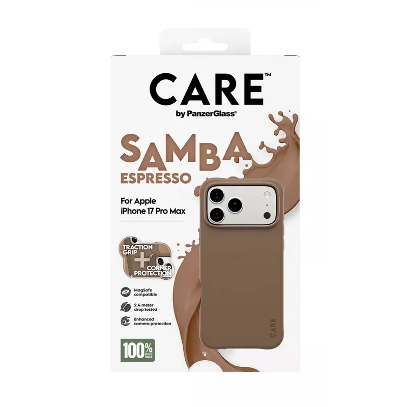 PanzerGlass CARE™ by ® Θήκη Samba Espresso με MagSafe iPhone 17 Pro Max