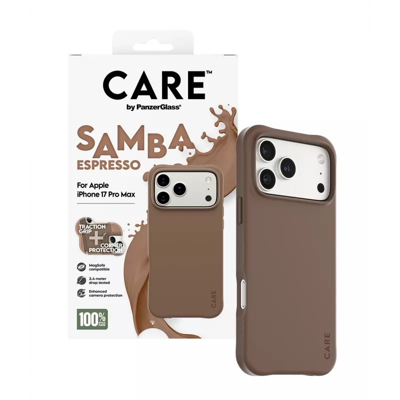 PanzerGlass CARE™ by ® Θήκη Samba Espresso με MagSafe iPhone 17 Pro Max