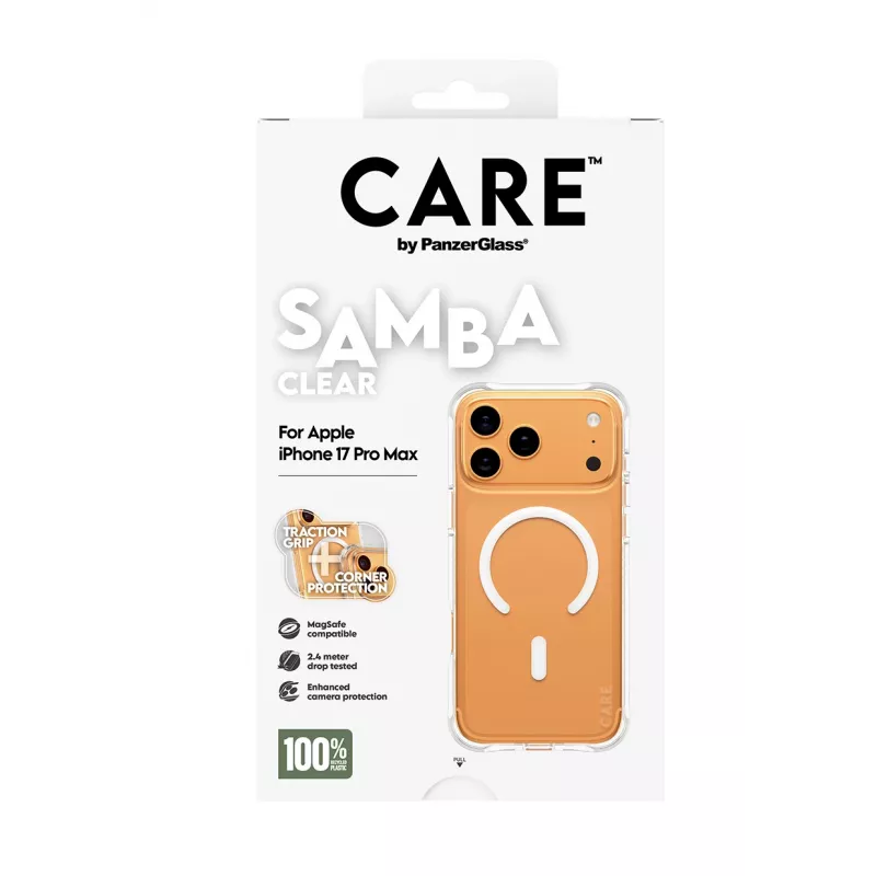 PanzerGlass CARE™ by ® Θήκη Samba Διαφανές με Λευκό MagSafe iPhone 17 Pro Max
