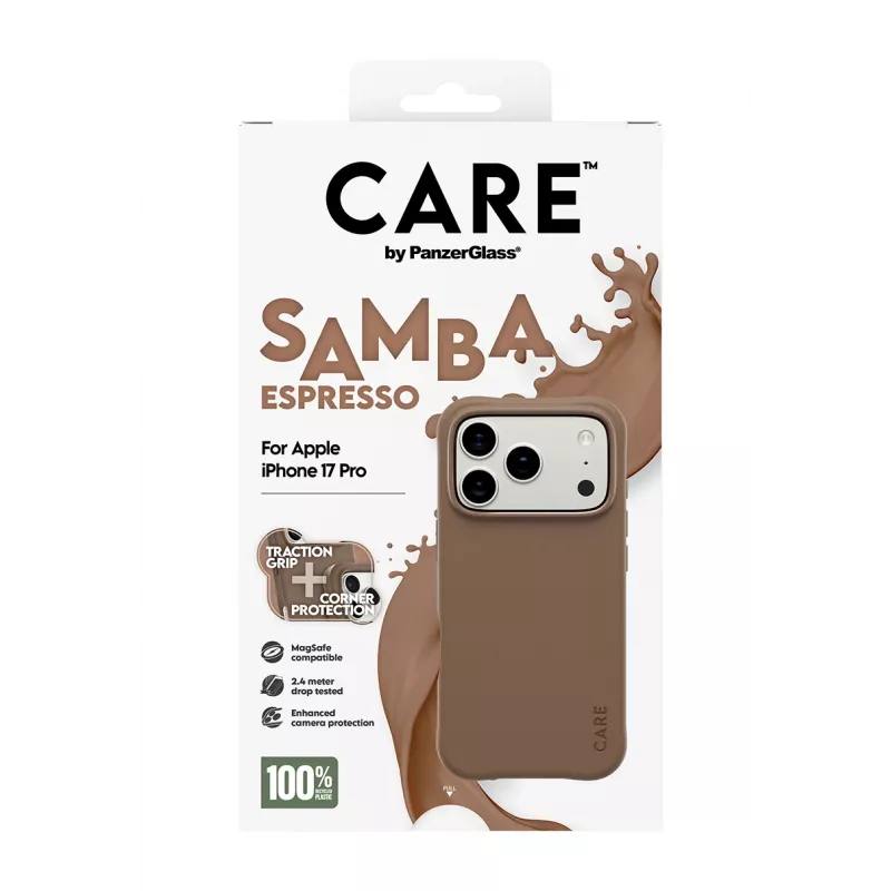 PanzerGlass CARE™ by ® Θήκη Samba Espresso με MagSafe iPhone 17 Pro