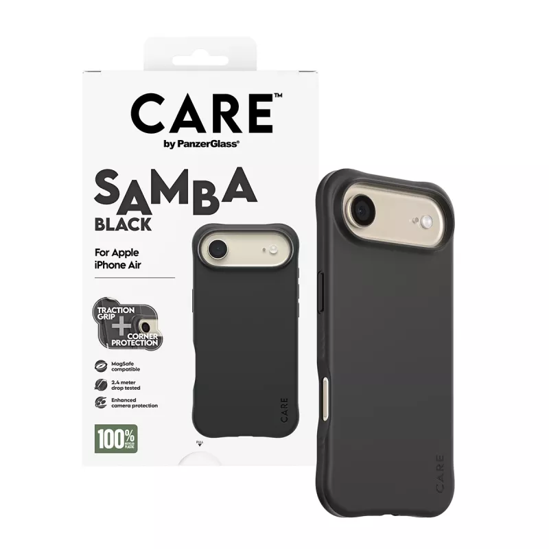 PanzerGlass CARE™ by ® Θήκη Samba Μαύρο με MagSafe iPhone Air