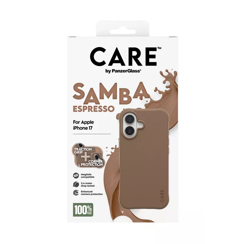 PanzerGlass CARE™ by ® Θήκη Samba Espresso με MagSafe iPhone 17