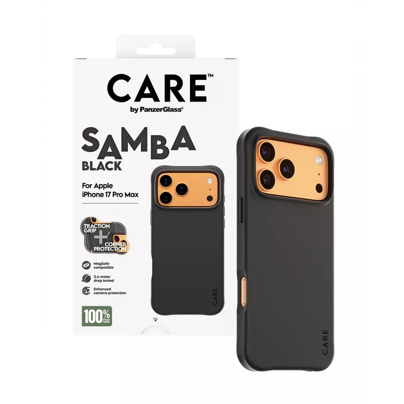 PanzerGlass CARE™ by ® Θήκη Samba Μαύρο με MagSafe iPhone 17 Pro Max