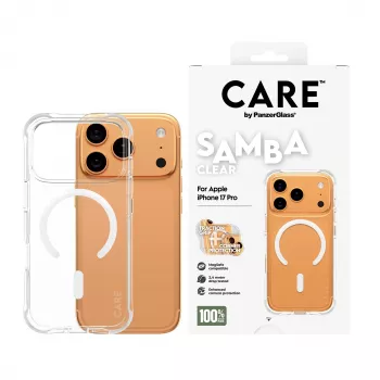 PanzerGlass CARE™ by ® Θήκη Samba Διαφανές με Λευκό MagSafe iPhone 17 Pro