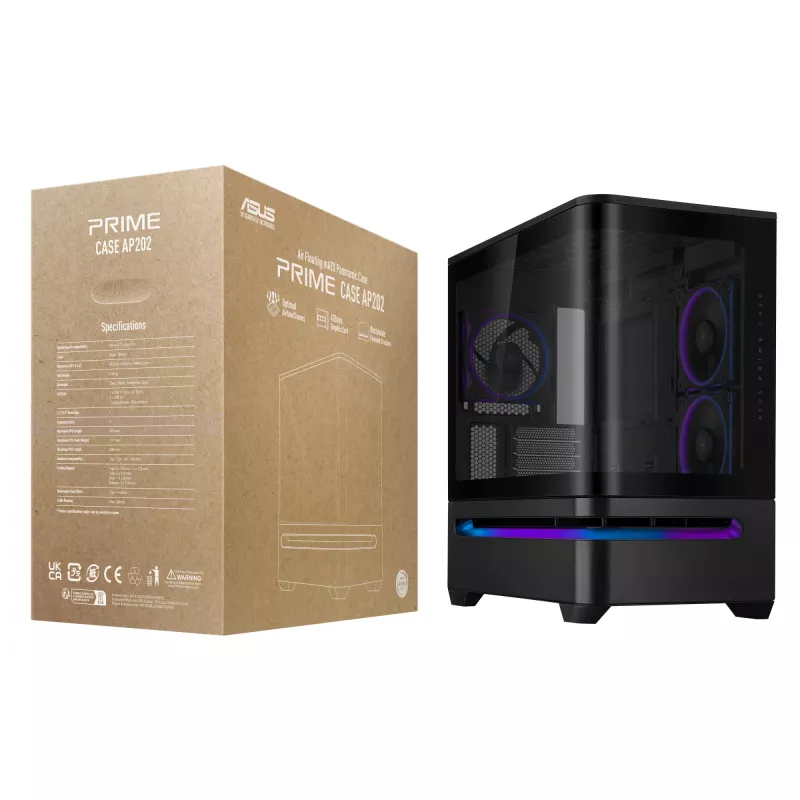 ASUS PRIME AP202 ARGB Midi Tower μαύρο