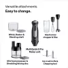 Braun MultiQuick 5 Pro MQ55755M μπλέντερ χειρός 1000 W, 25+1 ταχύτητες, μεταλλικό πόδι, κανάτα, αυγοδάρτης, μαύρο
