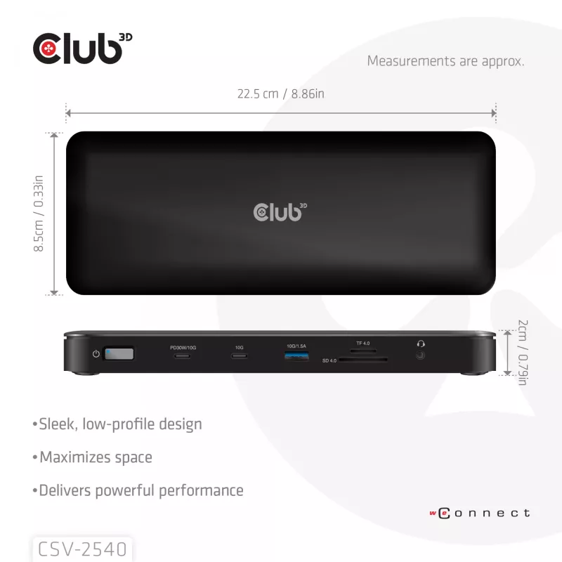 Docking station CLUB 3D 14-1 USB-C Quad Display USB4 με 2× υποδοχές USB 2.0