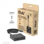 CLUB3D USB-C® αμφίδρομος διακόπτης βίντεο + δεδομένων + PD, USB Type-C, 2x DisplayPort, 7680 x 4320 Pixel, Μαύρο, 8K Ultra HD, 120 Hz