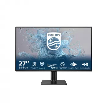 Philips 2000 series 27E2N2500/00 Οθόνη υπολογιστή 68,6 cm (27 ίντσες) 2560 x 1440 Pixel Quad HD LCD Μαύρο