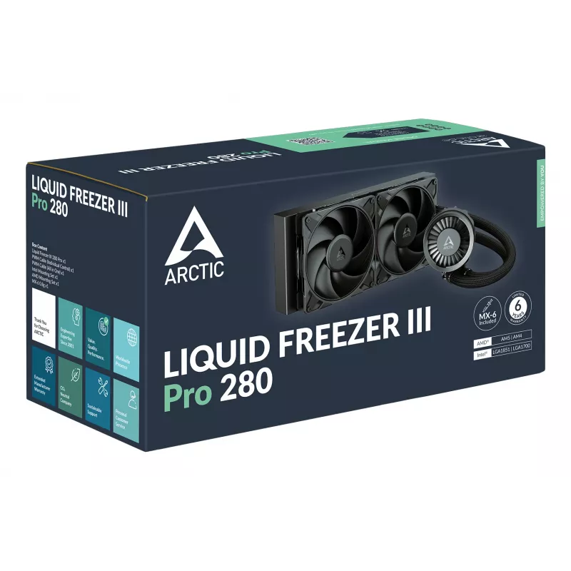ARCTIC Liquid Freezer III Pro 280 - Πολυσυμβατή All-in-One Υδρόψυξη CPU