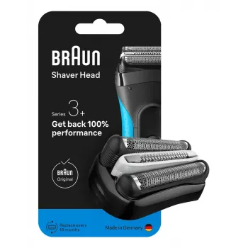Κεφαλή ξυρίσματος για BRAUN Series 3 Μοντέλο 735797 — 1 ανταλλακτική κεφαλή, μαύρο ανοξείδωτο ατσάλι