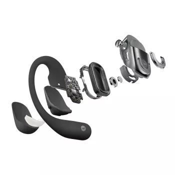 SHOKZ OpenFit 2+ Ακουστικά Ασύρματα Γάντζος αυτιού, Ενδοωτικά Κλήσεις/Μουσική Bluetooth Μαύρο